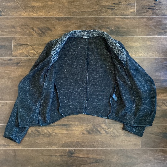 Express - Sweater Blazer - Black & White - Small - Picture 5 of 11